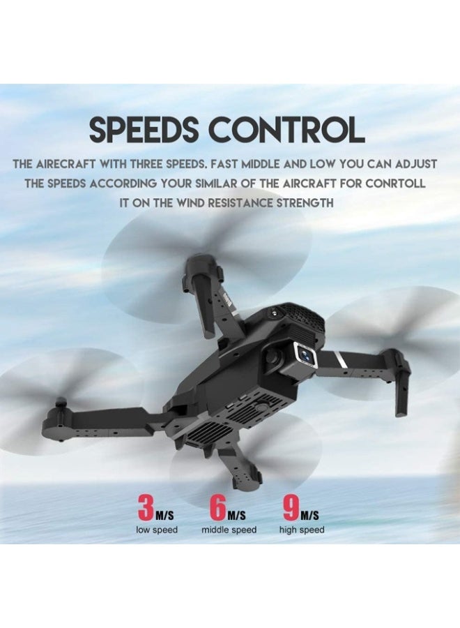 Foldable Drone with Camera – A quadcopter equipped with a dual 4K camera featuring gesture selfie capture, 3D stunt flips, waypoint flight mode, and altitude hold function – an ideal gift for kids and beginners. - Image 3